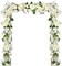 2 Pack Artificial Peony Garland - 6ft Silk White Peony Flower Arch Vine for Wedding Party Table Decoration